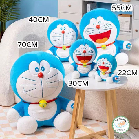 Gấu bông Doraemon Doremon lông mềm mịn (dáng ngồi) xinh xắn dễ thương