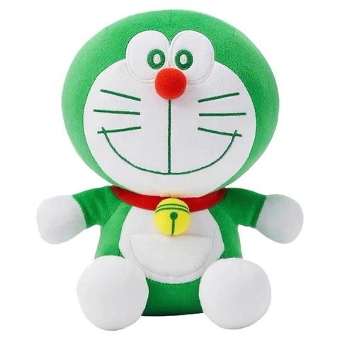Doraemon xanh lá nhồi bông dễ thương, gấu bông Doremon mềm mịn
