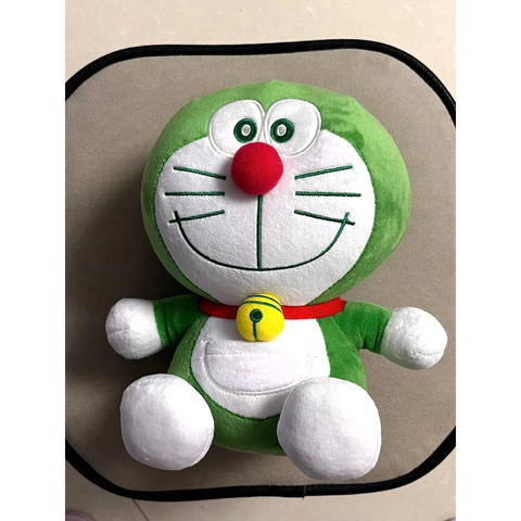 Doraemon xanh lá nhồi bông dễ thương, gấu bông Doremon mềm mịn