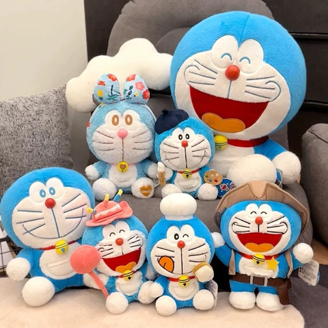 Gấu bông Doraemon Doremon lông mềm mịn (dáng ngồi) xinh xắn dễ thương