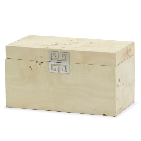 Hộp đựng trang sức hình chữ nhật bằng gỗ vân xoắn