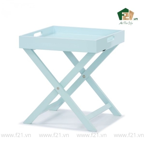 Bàn khay gấp vuông sơn mài màu pastel