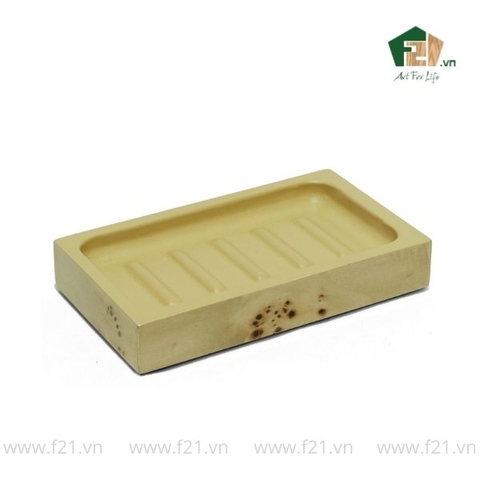 Khay chữ nhật đựng xà phòng Burl Veneer