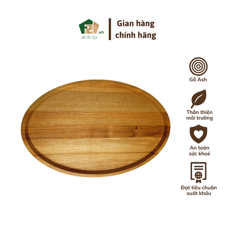 Đĩa Oval gỗ Ash
