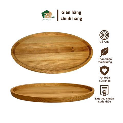 Đĩa Oval gỗ Ash