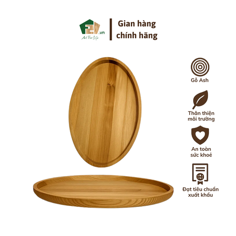Đĩa Oval gỗ Ash