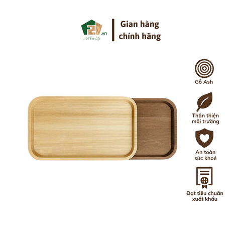 Đĩa gỗ Ash hình chữ nhật