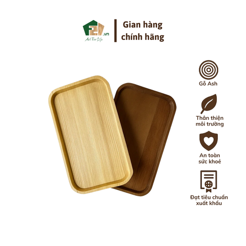 Đĩa gỗ Ash hình chữ nhật