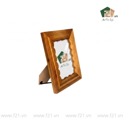 Khung hình chữ nhật gỗ viền lượn sóng mềm mại