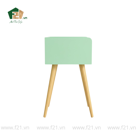 Bàn chữ nhật mini decor 4 chân sơn mài màu xanh mint