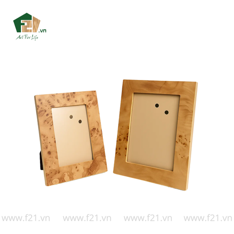 Khung hình chữ nhật có chân đứng vân mắt gỗ độc đáo