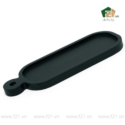 Đĩa chữ nhật gỗ tự nhiên bo tròn có lỗ treo