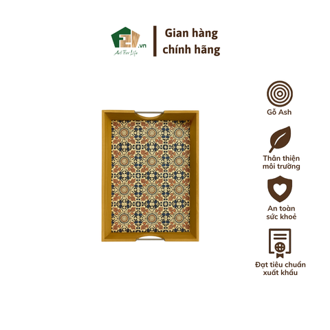 Khay Chữ Nhật Vát Nghiêng Cạnh 25 Độ