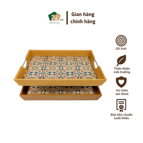 Khay Chữ Nhật Vát Nghiêng Cạnh 25 Độ