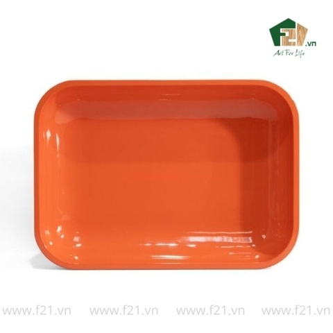 Khay chữ nhật sơn mài có đế chân