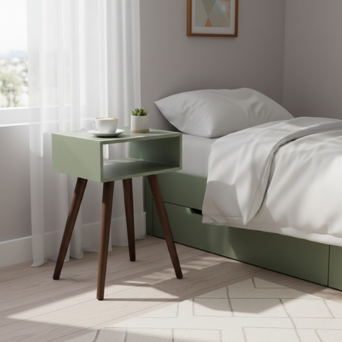 Bàn chữ nhật decor hiện đại sơn mài xanh lá