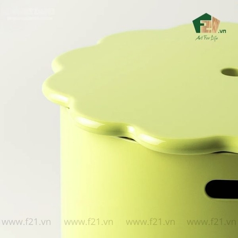 Bàn phụ hình hoa sơn mài dùng để lưu trữ