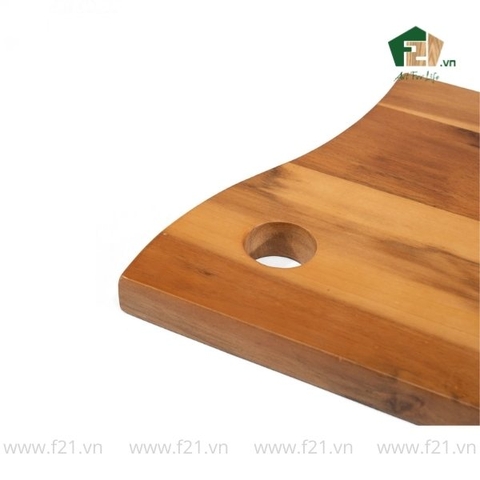 Thớt chữ nhật gỗ tự nhiên có lỗ treo