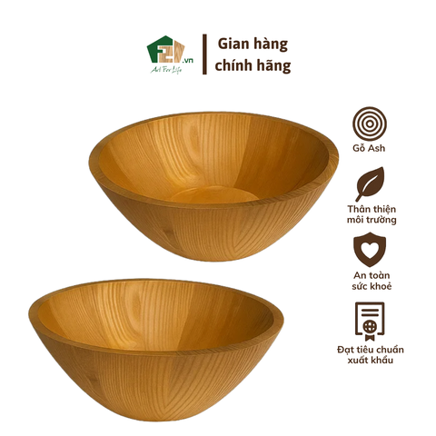 Tô Gỗ Ash Tròn