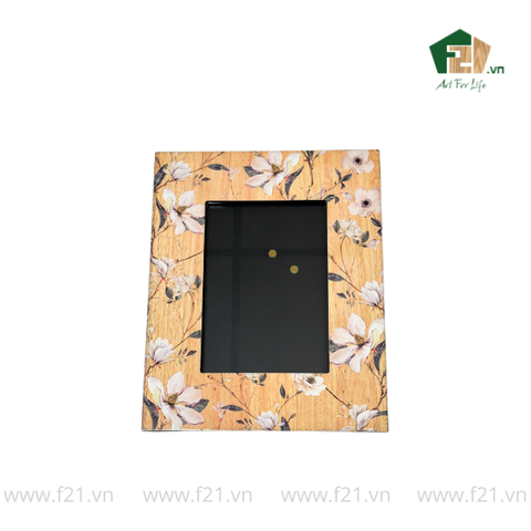 Khung hình chữ nhật gỗ hoạ tiết hoa văn cổ điển