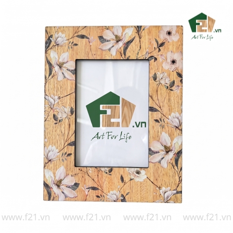 Khung hình chữ nhật gỗ hoạ tiết hoa văn cổ điển