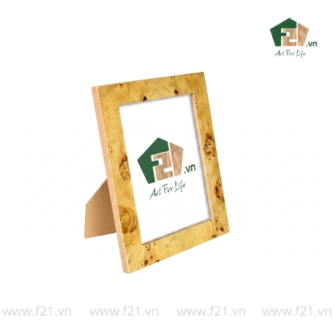 Khung hình chữ nhật có chân đứng vân burl độc đáo
