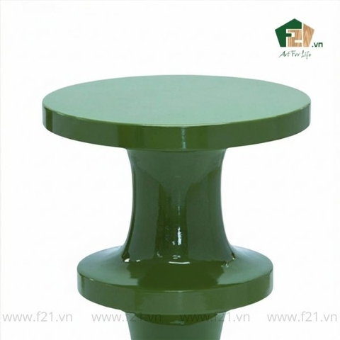 Bàn phụ sơn mài dạng đĩa xếp chồng
