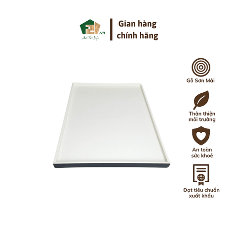 Khay chữ nhật sơn mài