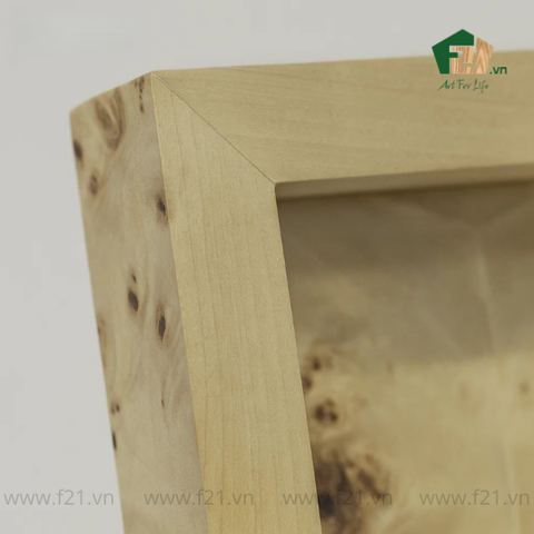 Khung hình chữ nhật vân burl độc đáo