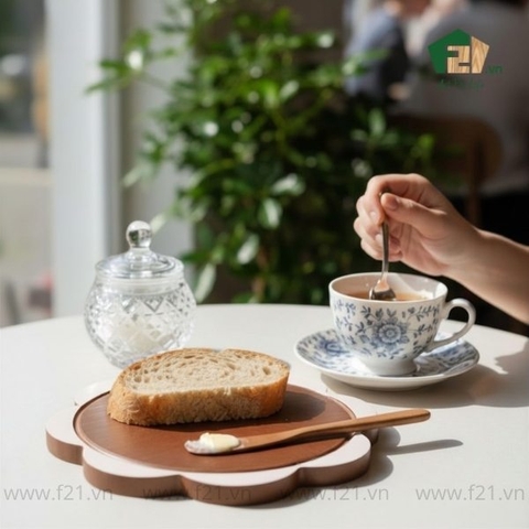 Thớt hình bông hoa gỗ tự nhiên