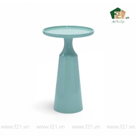 Bàn phụ tròn sơn mài chân dáng chữ A