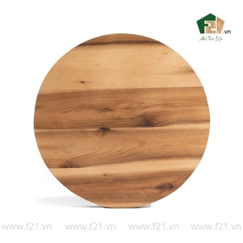 Giá đỡ bánh hình tròn viền lượn sóng gỗ tự nhiên