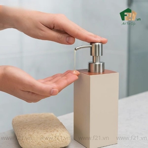 Bình chữ nhật đựng xà phòng sơn mài