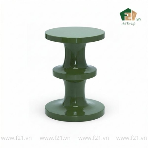 Bàn phụ sơn mài dạng đĩa xếp chồng