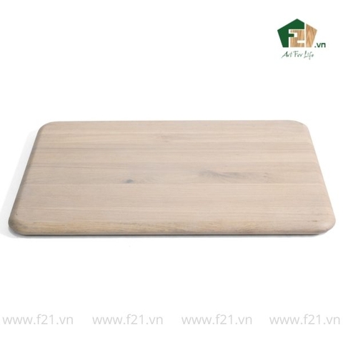 Thớt chữ nhật gỗ tự nhiên bo góc tròn