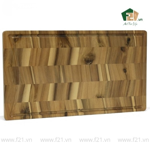 Thớt chữ nhật gỗ tự nhiên vân xương cá