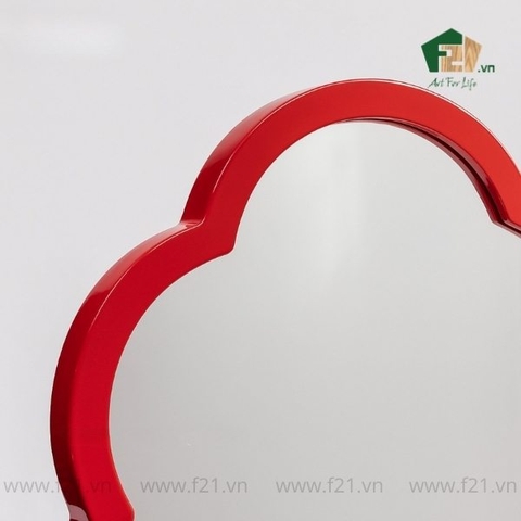 Gương hoa treo tường sơn mài
