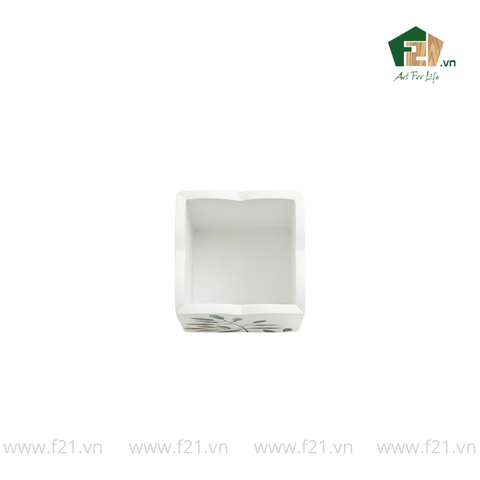 Bộ văn phòng phẩm gỗ sơn mài lá nguyệt quế cách điệu