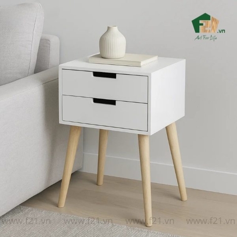 Bàn phụ chữ nhật có ngăn kéo khoét tay cầm