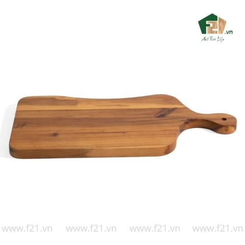 Thớt chữ nhật gỗ tự nhiên kiểu dáng bất đối xứng