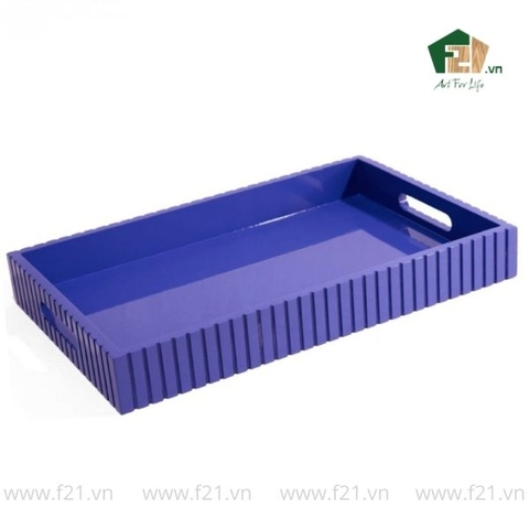 Khay chữ nhật sơn mài vân sọc