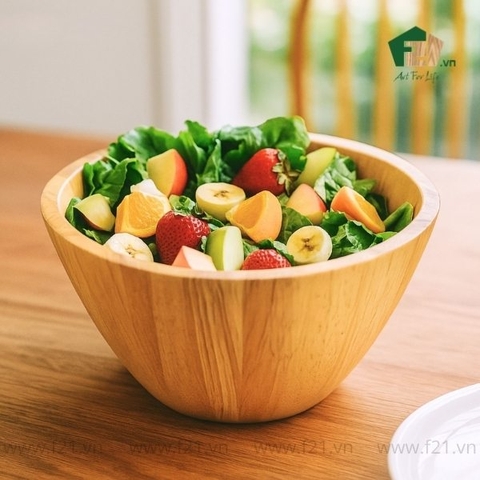 Tô hình nón gỗ tự nhiên kiểu dáng tiện dụng