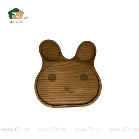 Đĩa Gỗ Hình Gấu