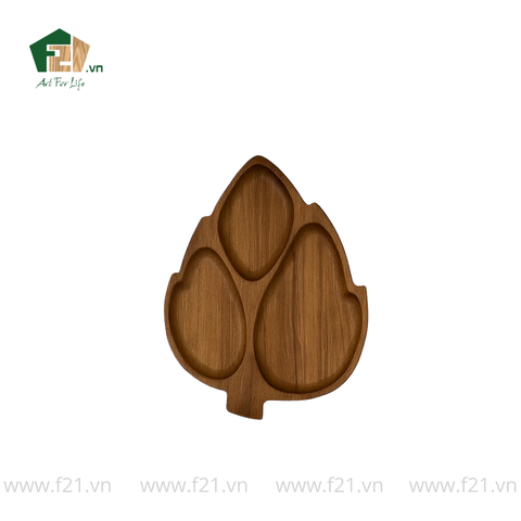 Đĩa gỗ hình lá