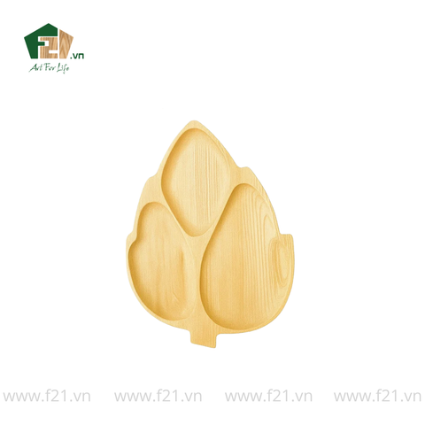Đĩa gỗ hình lá
