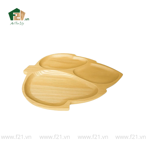 Đĩa gỗ hình lá