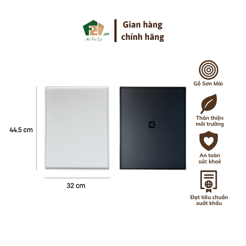 Khay chữ nhật sơn mài