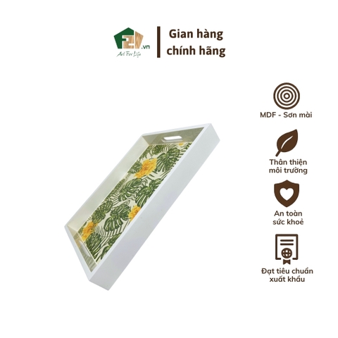 Khay chữ nhật sơn mài