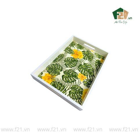 Khay chữ nhật sơn mài