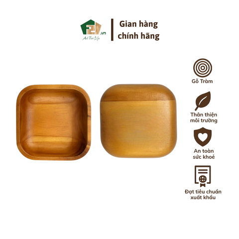 Chén vuông gỗ tràm